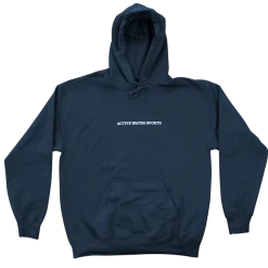AW Ebroidered Hoodie – Navy<ActiveWake Outlet