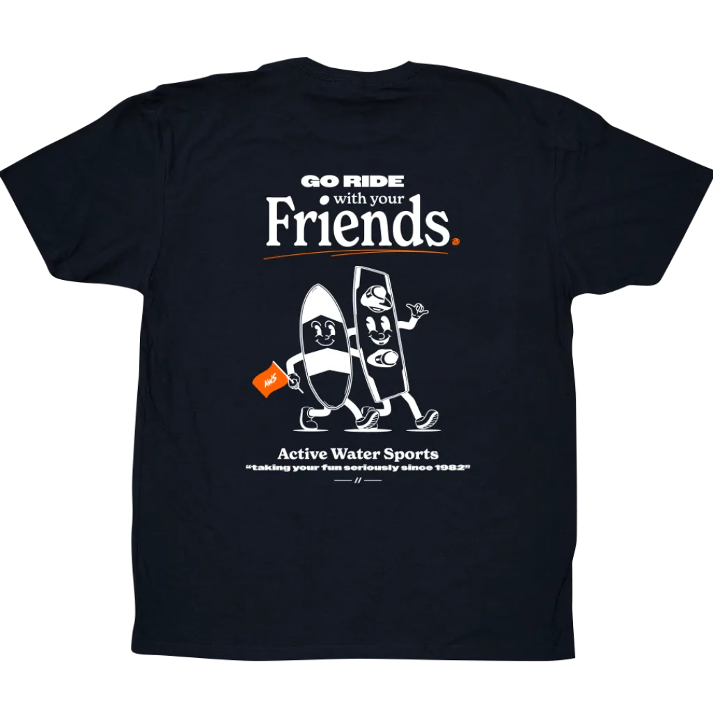 AW Friend T-hirt - Back<ActiveWake Sale
