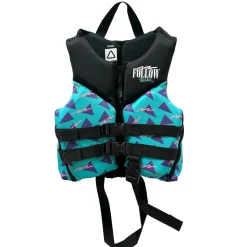 Follow Grommy Child CGA Jacket - Black/Teal (30-50 LBS)<Follow Wake