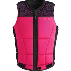 Foow Harony adie Jacket - Back/Pink<Follow Wake Clearance