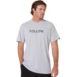 Foow ogo Tee - Heather Grey<Follow Wake Best