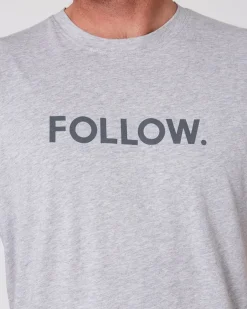 Foow ogo Tee - Heather Grey<Follow Wake Best