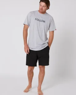 Foow ogo Tee - Heather Grey<Follow Wake Best