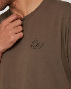 Foow how U Tee - Taupe<Follow Wake