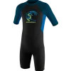 Toddler Reactor II 2MM Back Zip S/S Spring Wetsuit - Black/Ocean/Slate<O'Neill New