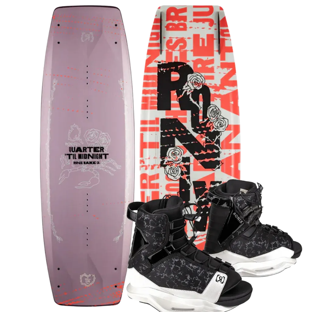 Quarter 'Til Midnight Wakeboard | Halo Bindings 2026<Ronix Sale