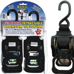 Starbrite 2" Heavy Duty Retractable Tie Downs (2 Per Pack)<Star Brite New